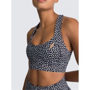 DOYOUEVEN Excel Crop Top Sports Bra Black Speckle